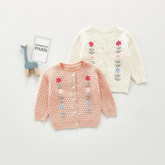 Scarlett Hand-embroidered Jacket Top All-match Cardigan