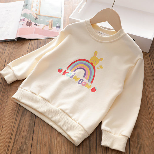 Mia Girls' Sweater Spring And Autumn New Children's Autumn Clothing Boys And Girls Baby Early Autumn Tops
