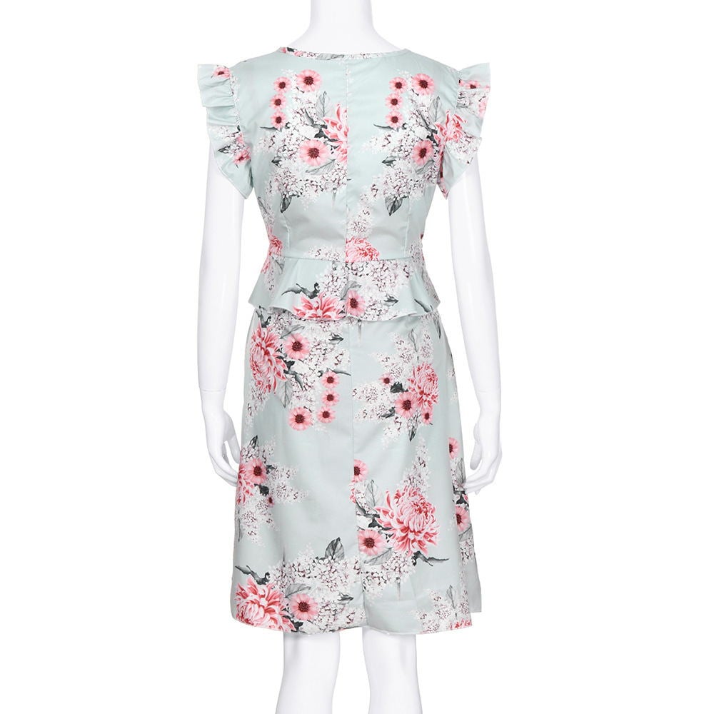 Gaudy Casual Flower Print Sleeveless Maternity Dress