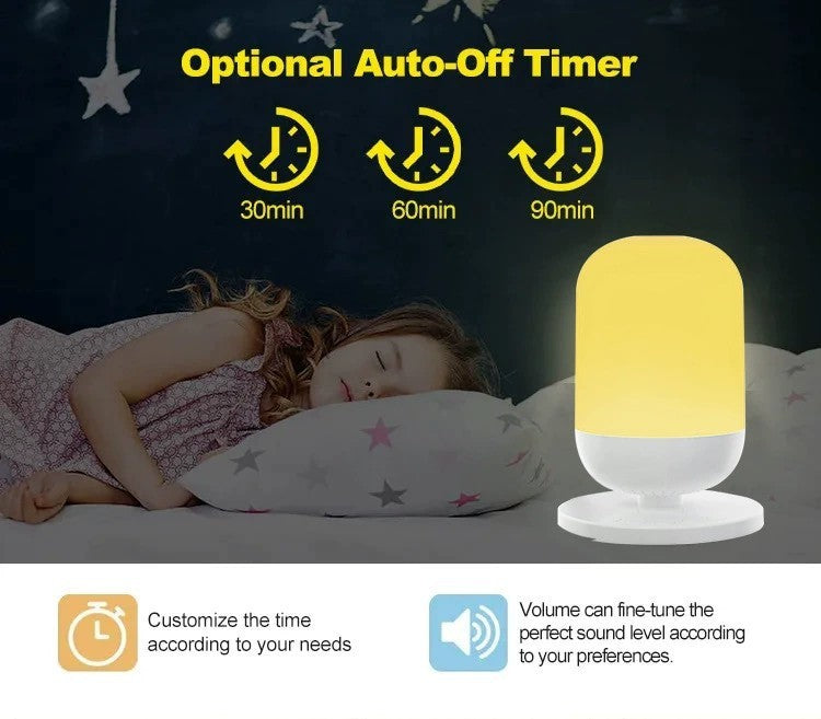 HarmoniGlow Usb White Noise Music Small Night Lamp Smart Sleeping Aid Instrument