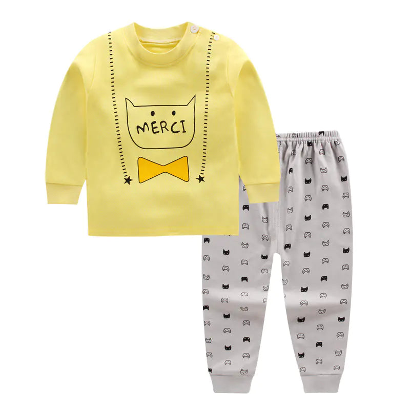 Coco Cotton Pajama Set for Kids 0-5 Years with Cartoon Design