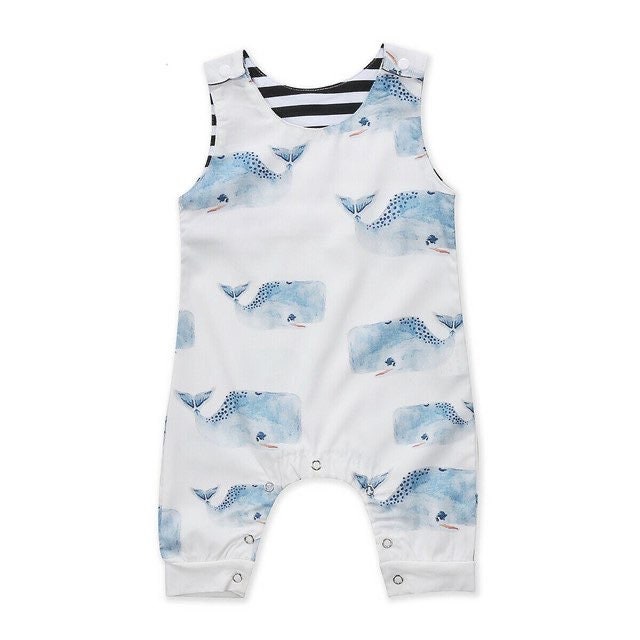 Ocean Blue Whale Jumpsuit