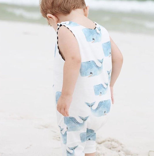 Ocean Blue Whale Jumpsuit