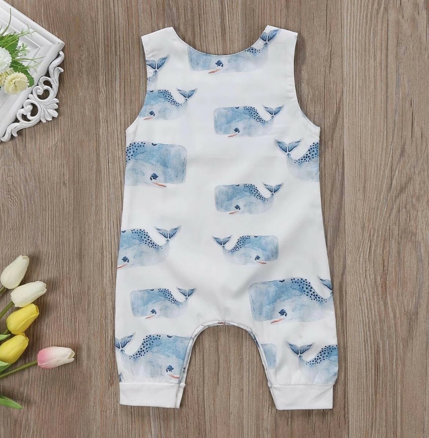 Ocean Blue Whale Jumpsuit