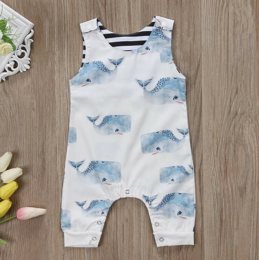 Ocean Blue Whale Jumpsuit