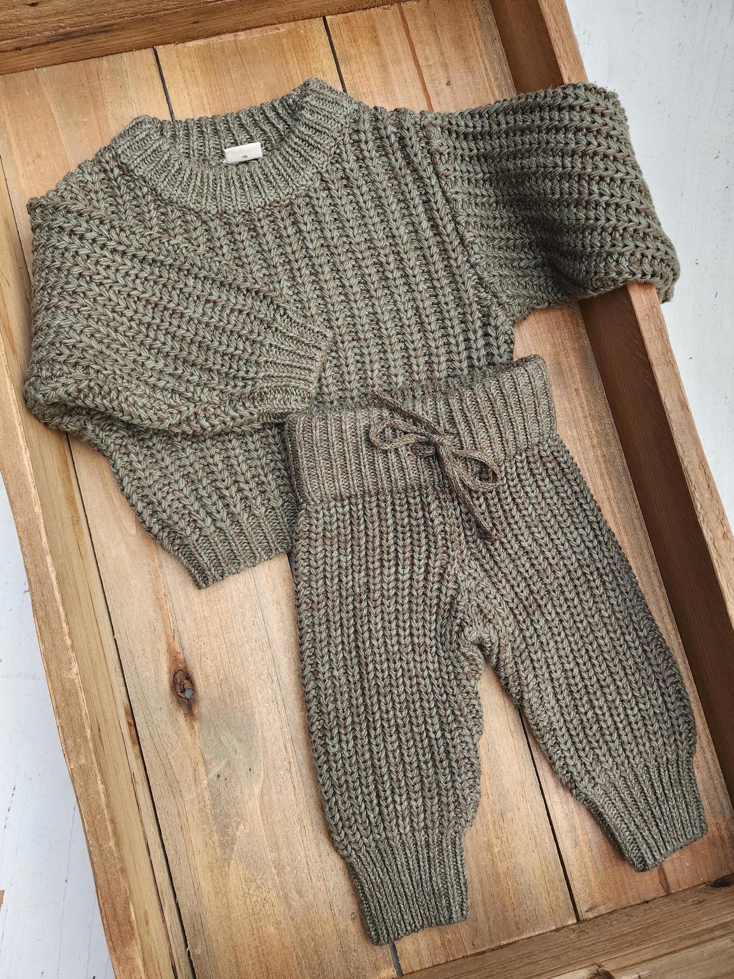 Perla Chunky Knit Sweater + Pants Set