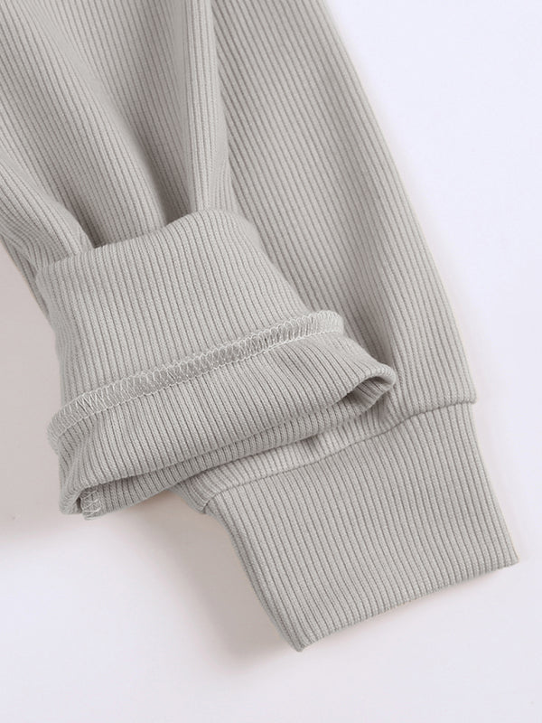 Paolo Pit Strip Pullover Long Sleeve Sets