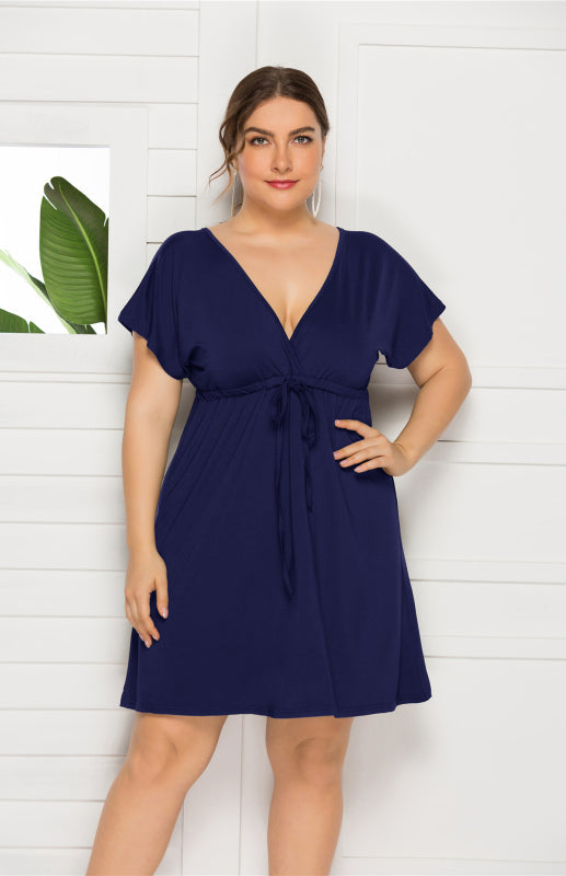 Felicia High Elasticity Solid Leisure Maternity Dress