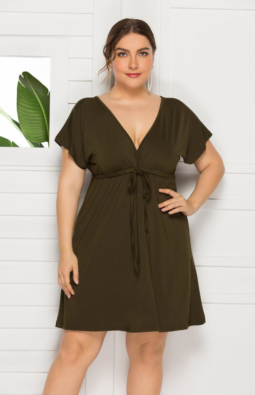 Felicia High Elasticity Solid Leisure Maternity Dress
