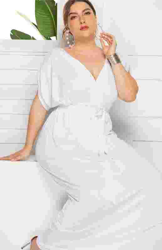 Hiraldine Comfortable Maternity Knit Dress - Short Sleeve V-Neck