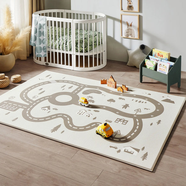 Double-Sided Baby Playmat Urban Zoo Adventure