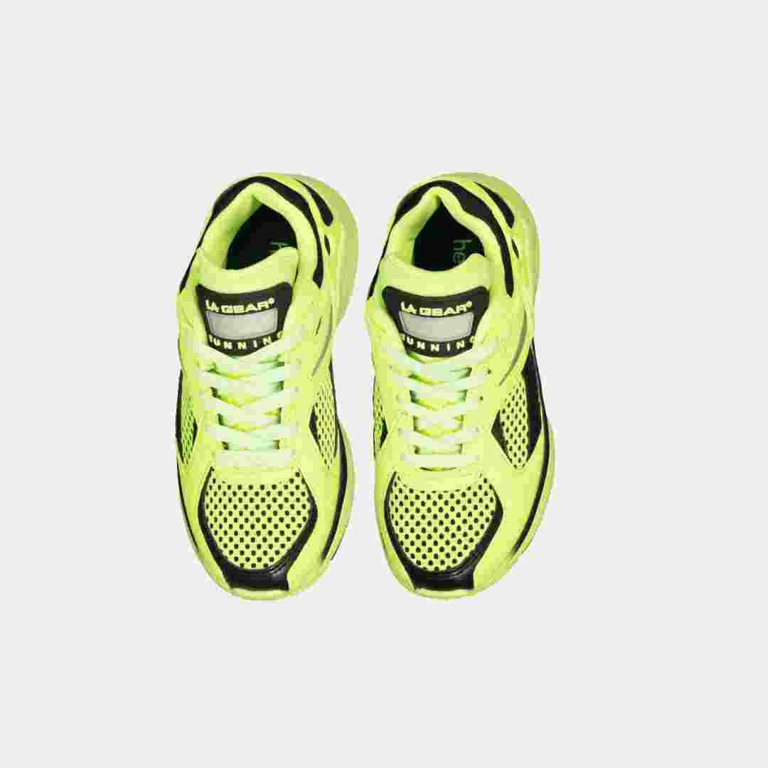 Billy LA Gear Kids Catapult Light-Up Sneakers - Neon Yellow & Black