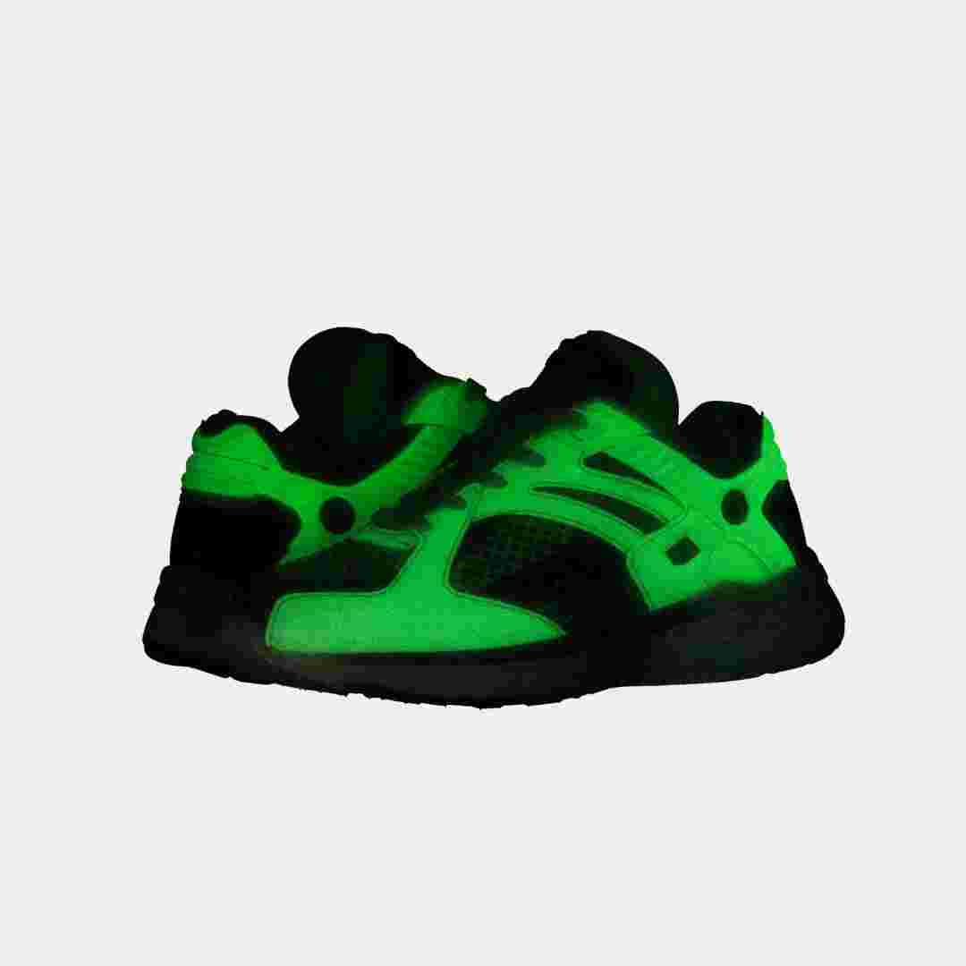 Billy LA Gear Kids Catapult Light-Up Sneakers - Neon Yellow & Black