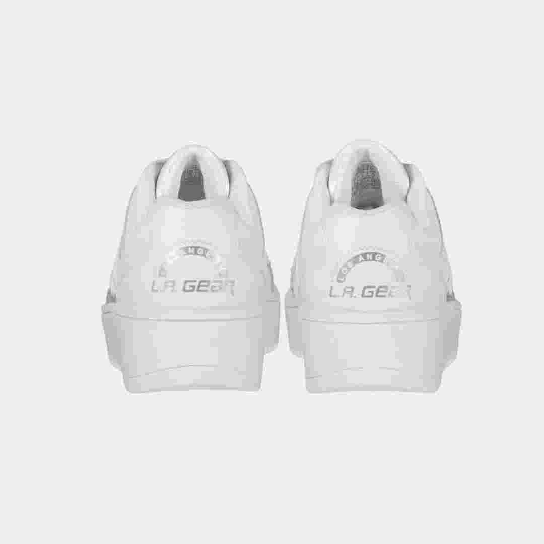 David LA Gear Kids Flame Sneakers | White Lowtop Style
