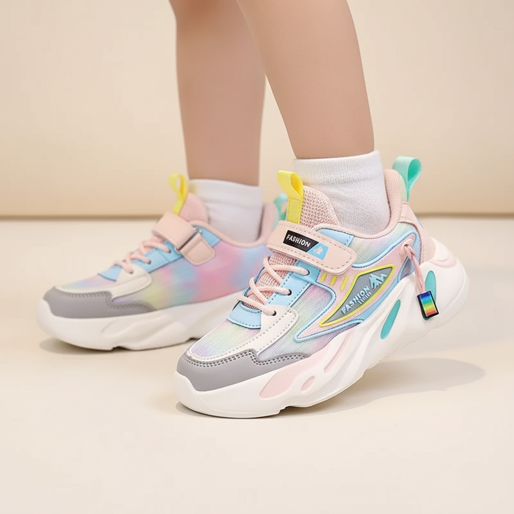 Breathable Mesh Running Sneakers Ages 4-12