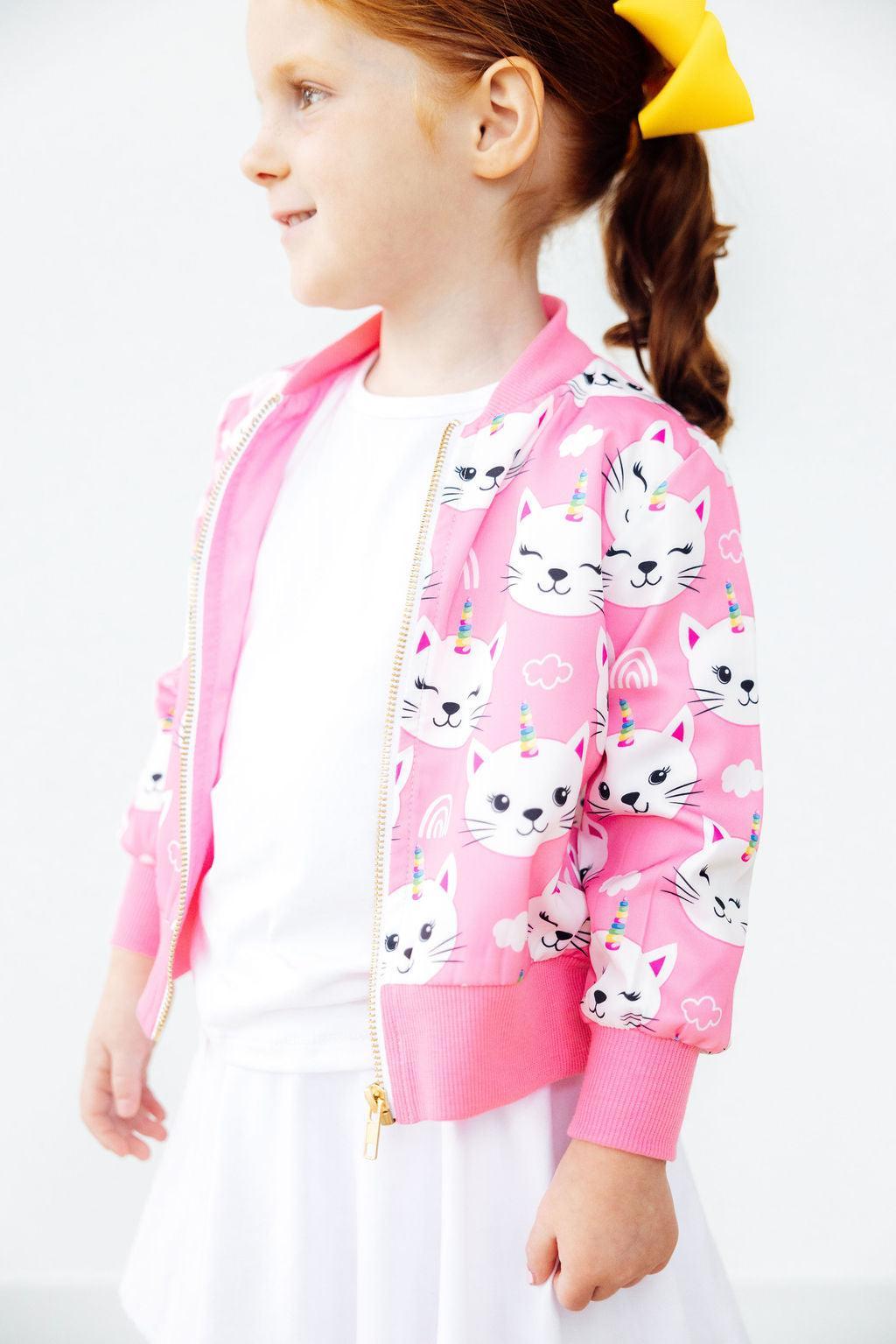 Bianca Unicorn Kitties Satin Jacket