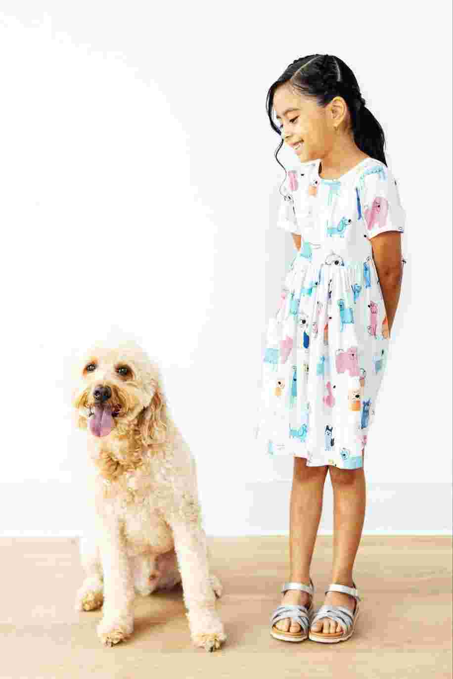 Puppy Pals S/S Twirl Dress with Pockets