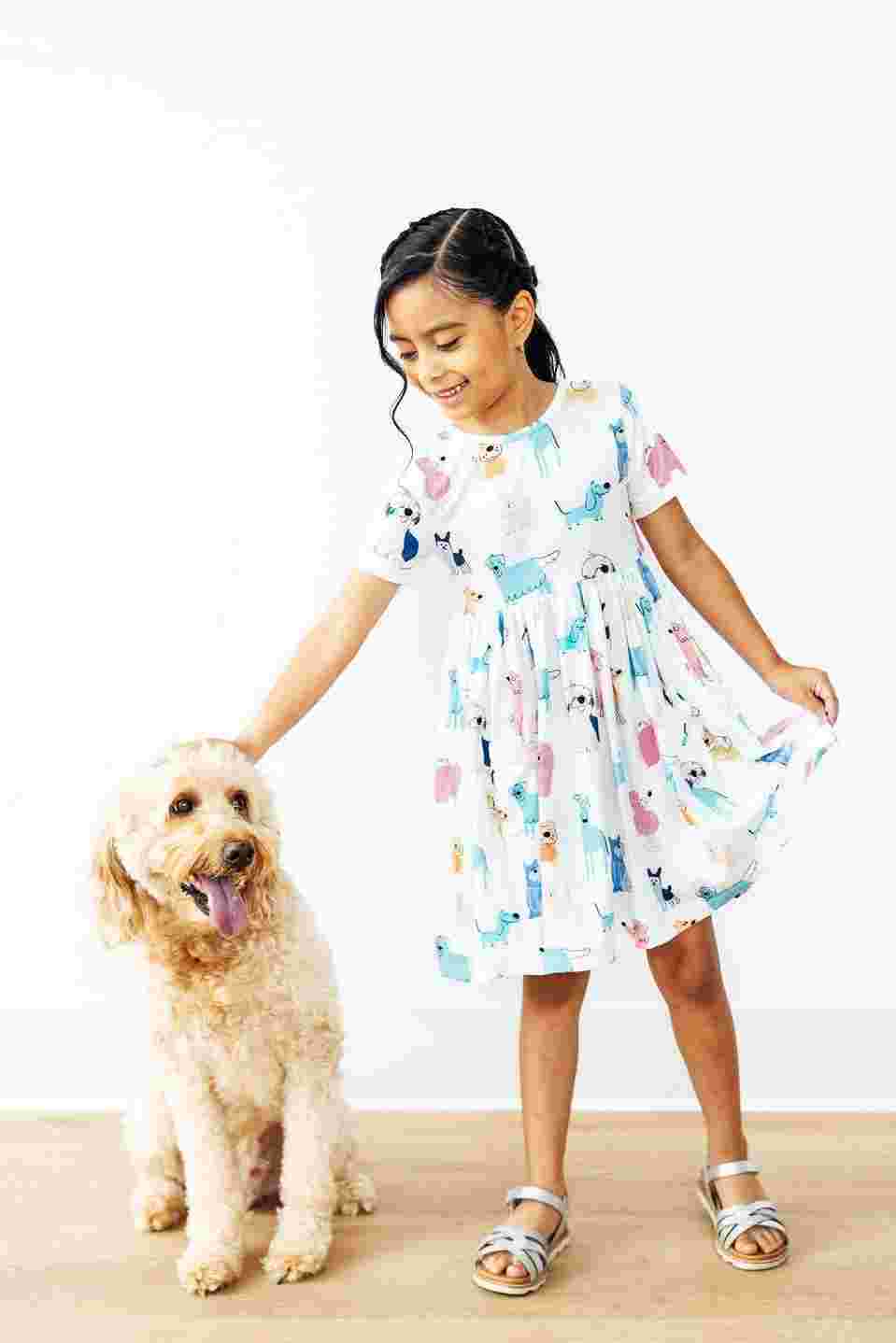 Puppy Pals S/S Twirl Dress with Pockets