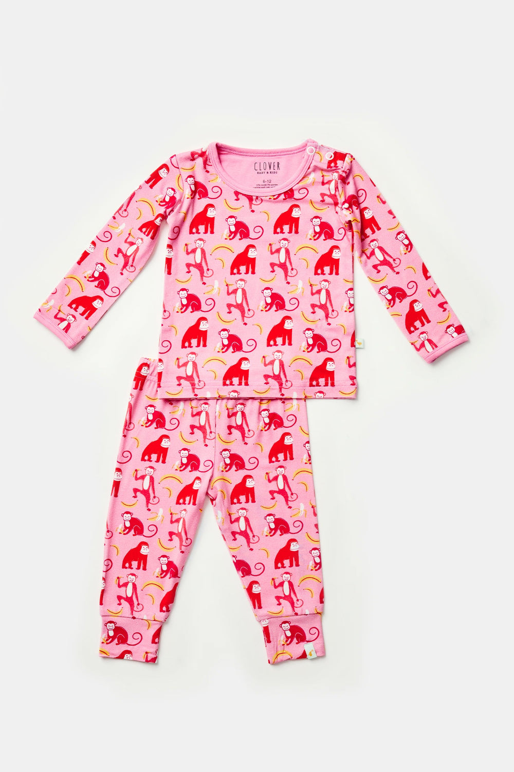 Hunter Long Sleeve Pajama Set - Monkeying Around Pink - GuGuTon baby store - Baby Fashion - Toddlers Outfits - Babies Outfits - Toddler Clothes - Kids Clothing - Newborn Clothes - Newborn Wear - Kids Wear - Trending Clothes - Trending Outfits - Fall Fashion - Winter Fashion - Girls Clothes - Boys Clothes - Babies Wear - Kids Accessories - KidsWear - Summer Clothes - Summer Fashion - Summer Trend - Falls Sweaters - Tops - Bottom - Jeans - Blouse - Dresses - Newborn Dresses - Toys
