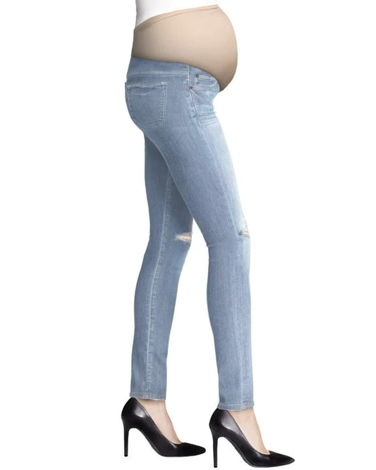 Sherril Comfy Stretch Women's Skinny Maternity Jeans S Light Wash
