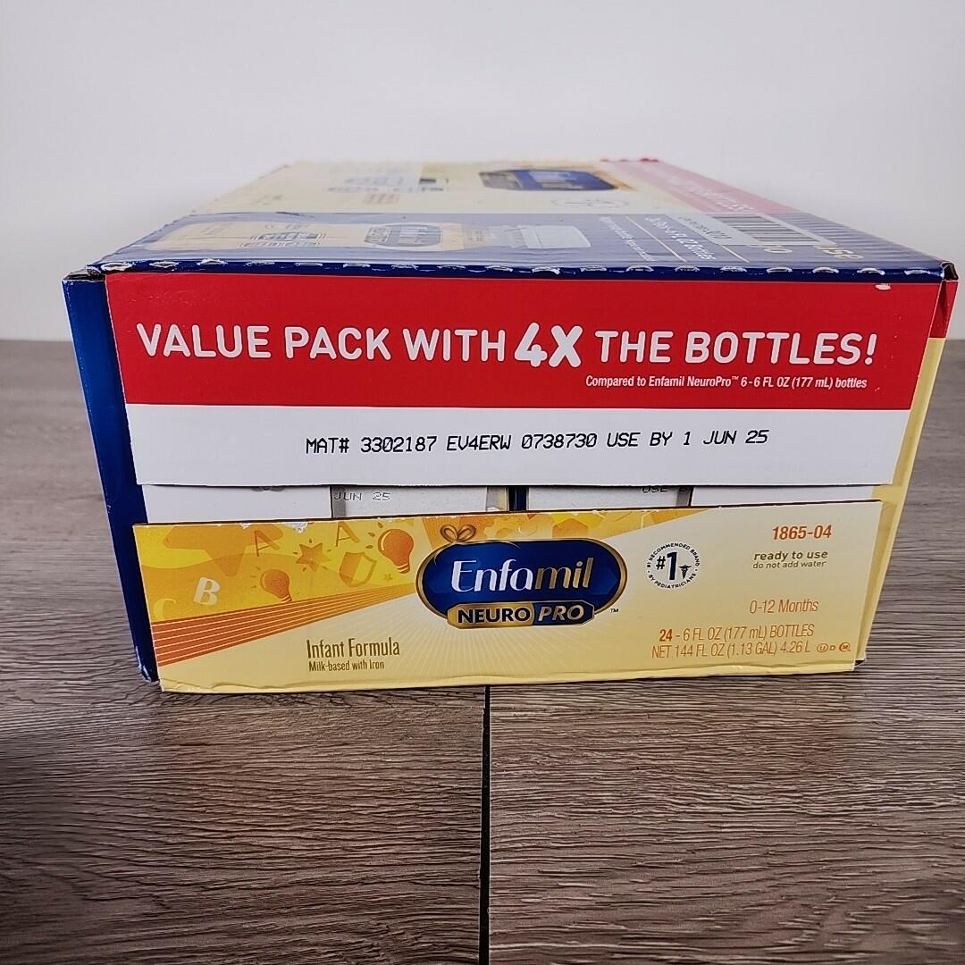 Enfamil NeuroPro Ready to Feed Baby Formula, 6 fl oz, 24 Count - Exp. 6/25