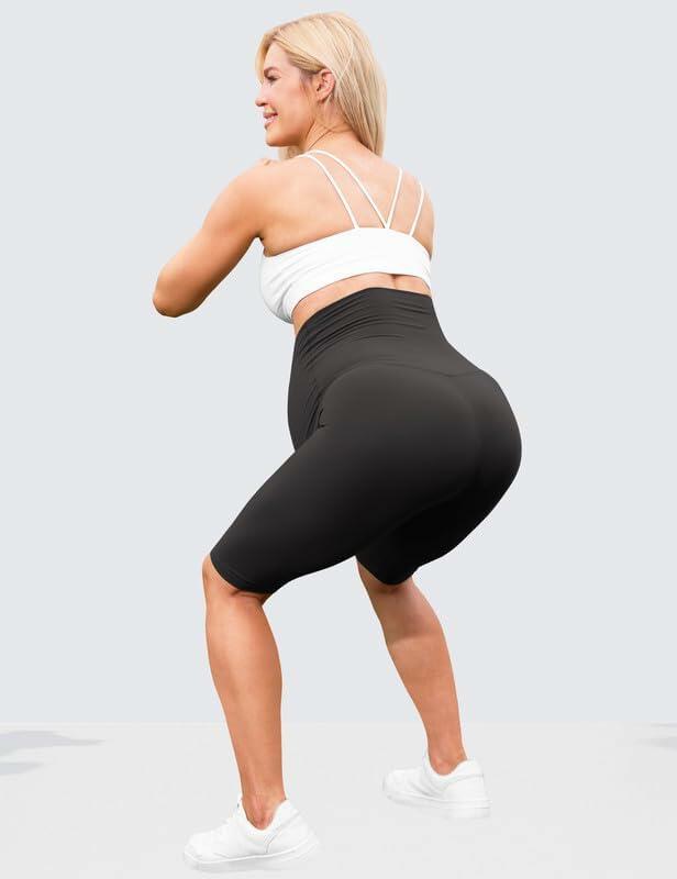 Edilenny Maternity Yoga Shorts Over Belly Comfy Black Freesize