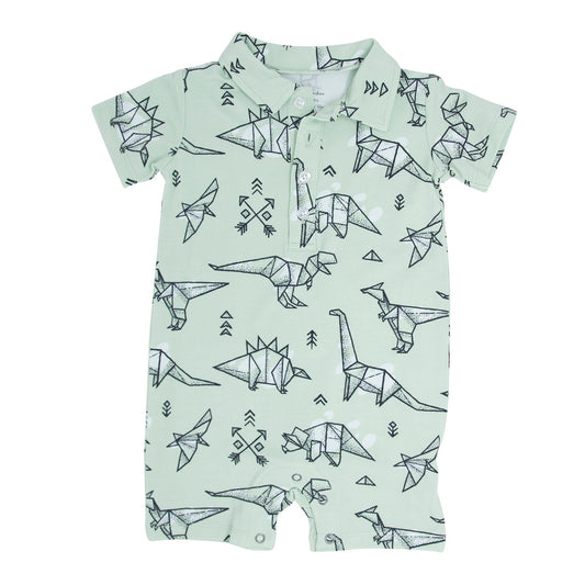 Walter Pure Cotton Elegant Polo Romper