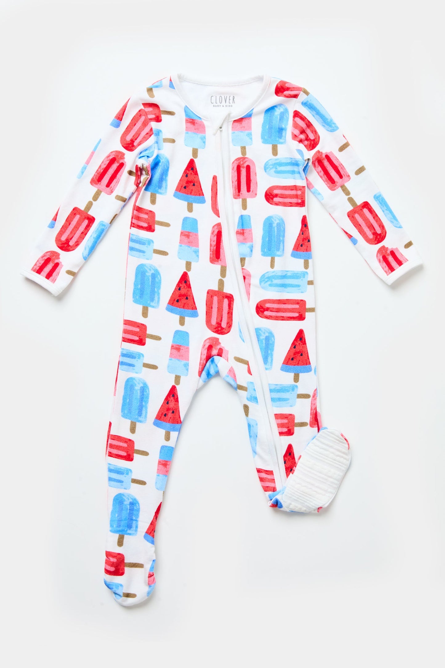 Giovanni Soft & Stretchy Zipper Footie - Popsicles - GuGuTon baby store - Baby Fashion - Toddlers Outfits - Babies Outfits - Toddler Clothes - Kids Clothing - Newborn Clothes - Newborn Wear - Kids Wear - Trending Clothes - Trending Outfits - Fall Fashion - Winter Fashion - Girls Clothes - Boys Clothes - Babies Wear - Kids Accessories - KidsWear - Summer Clothes - Summer Fashion - Summer Trend - Falls Sweaters - Tops - Bottom - Jeans - Blouse - Dresses - Newborn Dresses - Toys