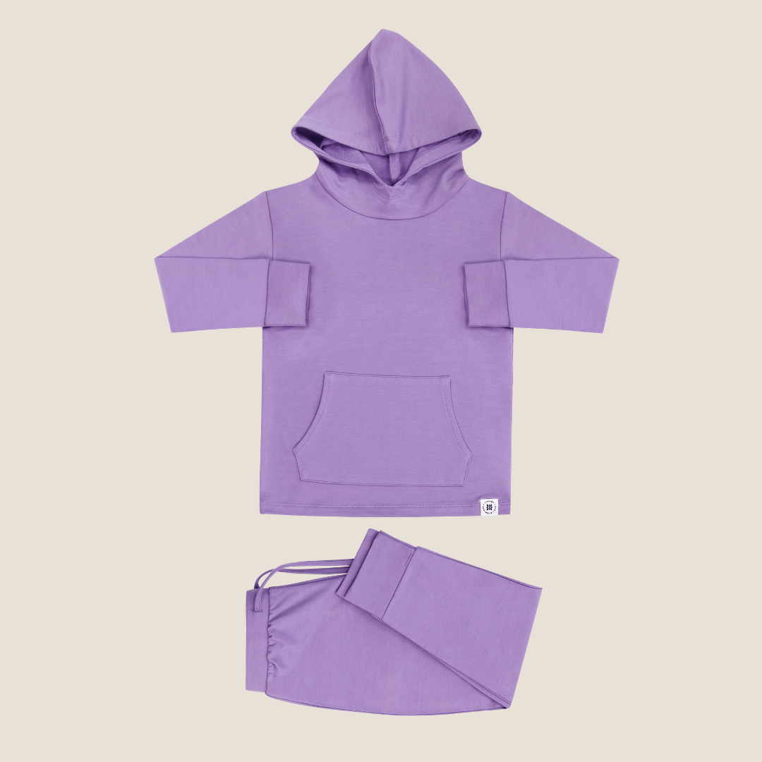 Lolita Purple Lily Hooded Jogger Set