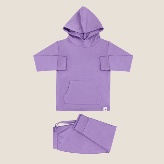 Lolita Purple Lily Hooded Jogger Set