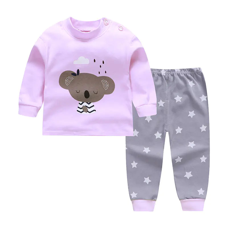 Coco Cotton Pajama Set for Kids 0-5 Years with Cartoon Design