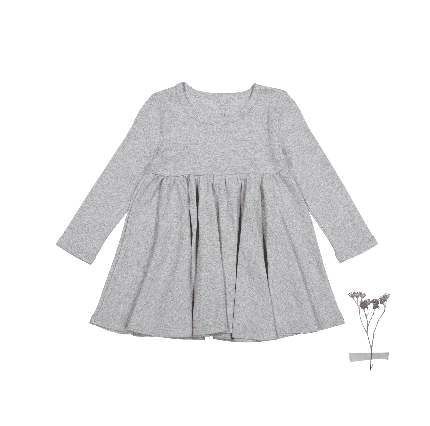 The Long Sleeve Dress - Heather