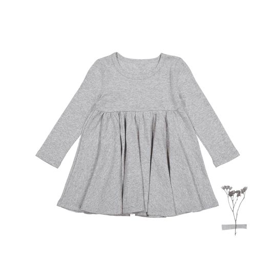 The Long Sleeve Dress - Heather