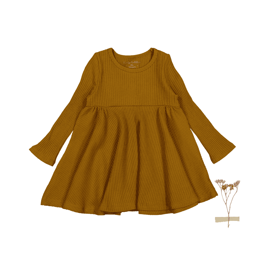Long Sleeve Dress for Kids - Cider