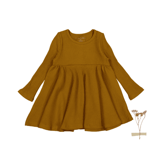 Long Sleeve Dress for Kids - Cider