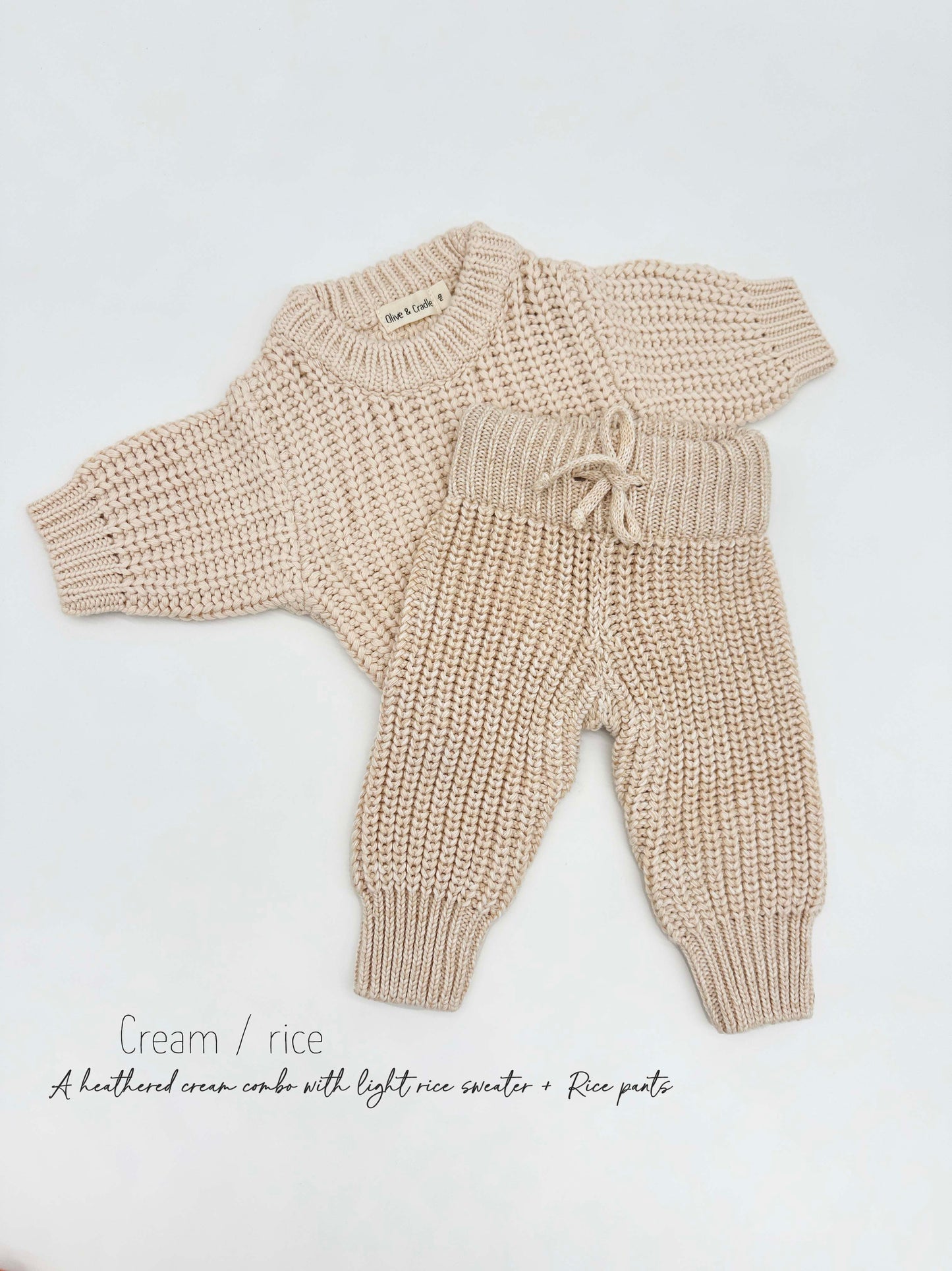 Perla Chunky Knit Sweater + Pants Set