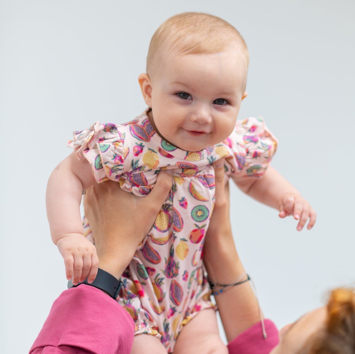 Dianna Tropical Fruit Ruffle Romper