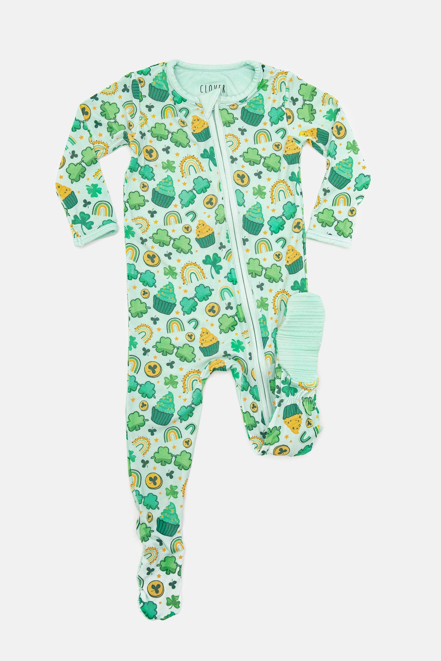 Theodore Soft & Stretchy Zipper Footie - St. Patrick's Day - GuGuTon baby store - Baby Fashion - Toddlers Outfits - Babies Outfits - Toddler Clothes - Kids Clothing - Newborn Clothes - Newborn Wear - Kids Wear - Trending Clothes - Trending Outfits - Fall Fashion - Winter Fashion - Girls Clothes - Boys Clothes - Babies Wear - Kids Accessories - KidsWear - Summer Clothes - Summer Fashion - Summer Trend - Falls Sweaters - Tops - Bottom - Jeans - Blouse - Dresses - Newborn Dresses - Toys