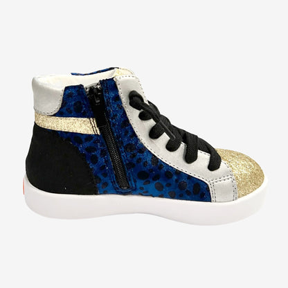 Abby Navy Color Fashion Elevate Sneakers