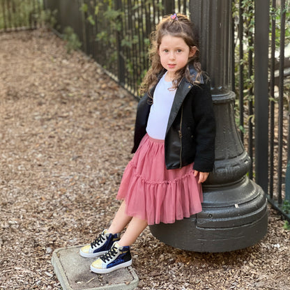 Abby Navy Color Fashion Elevate Sneakers