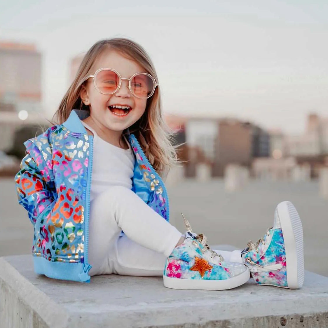 Avery Metallic Glitter Sneakers for Fashionable Style