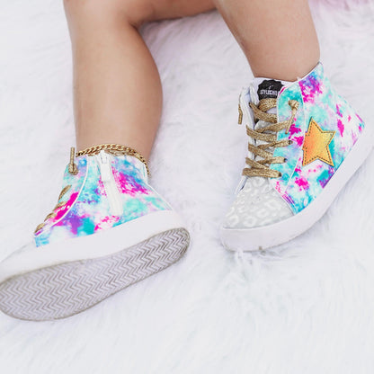 Avery Metallic Glitter Sneakers for Fashionable Style