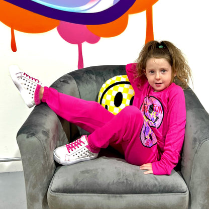 Brooke Cozy Fleece Pink Sneakers