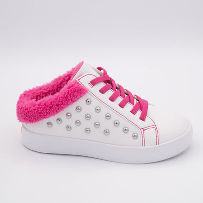 Brooke Cozy Fleece Pink Sneakers