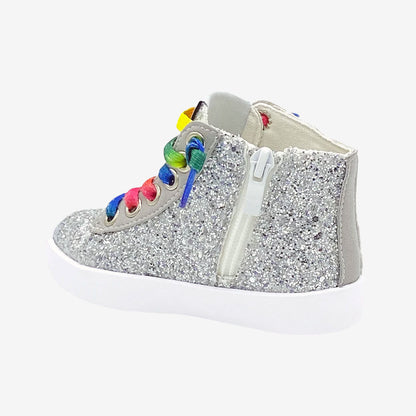 Gemma Purple Glitter Star sneakers