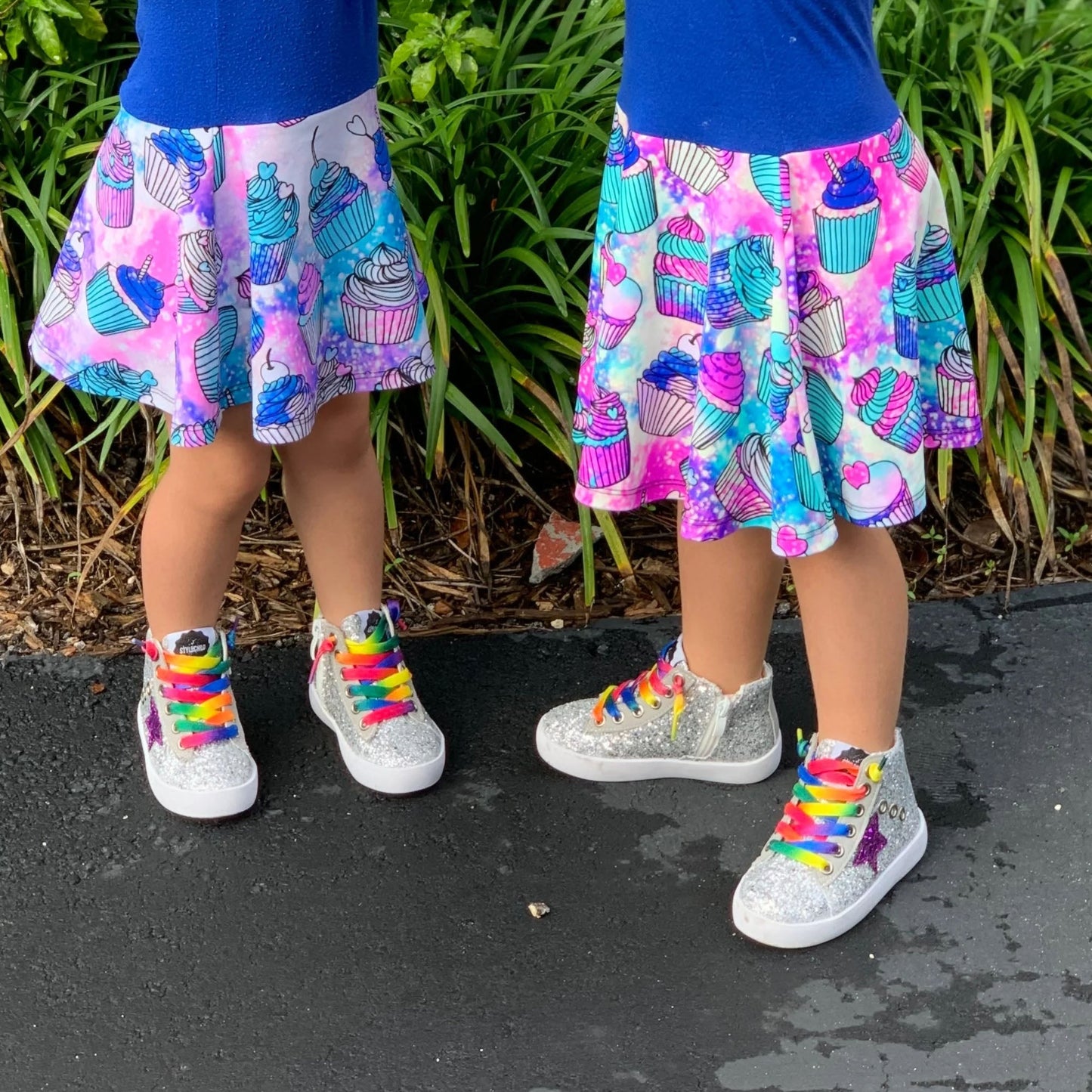 Gemma Purple Glitter Star sneakers