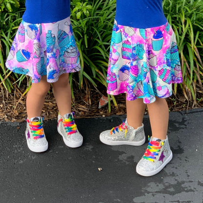 Gemma Purple Glitter Star sneakers