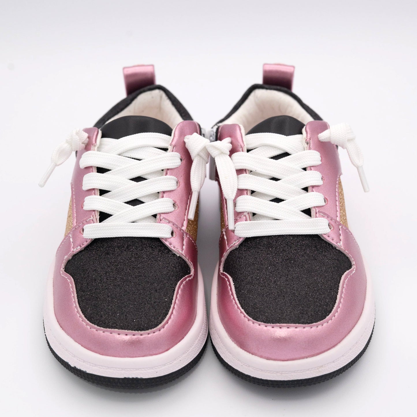 Harlow Low Top Glitter Pink Sneakers