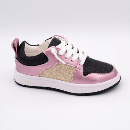 Harlow Low Top Glitter Pink Sneakers