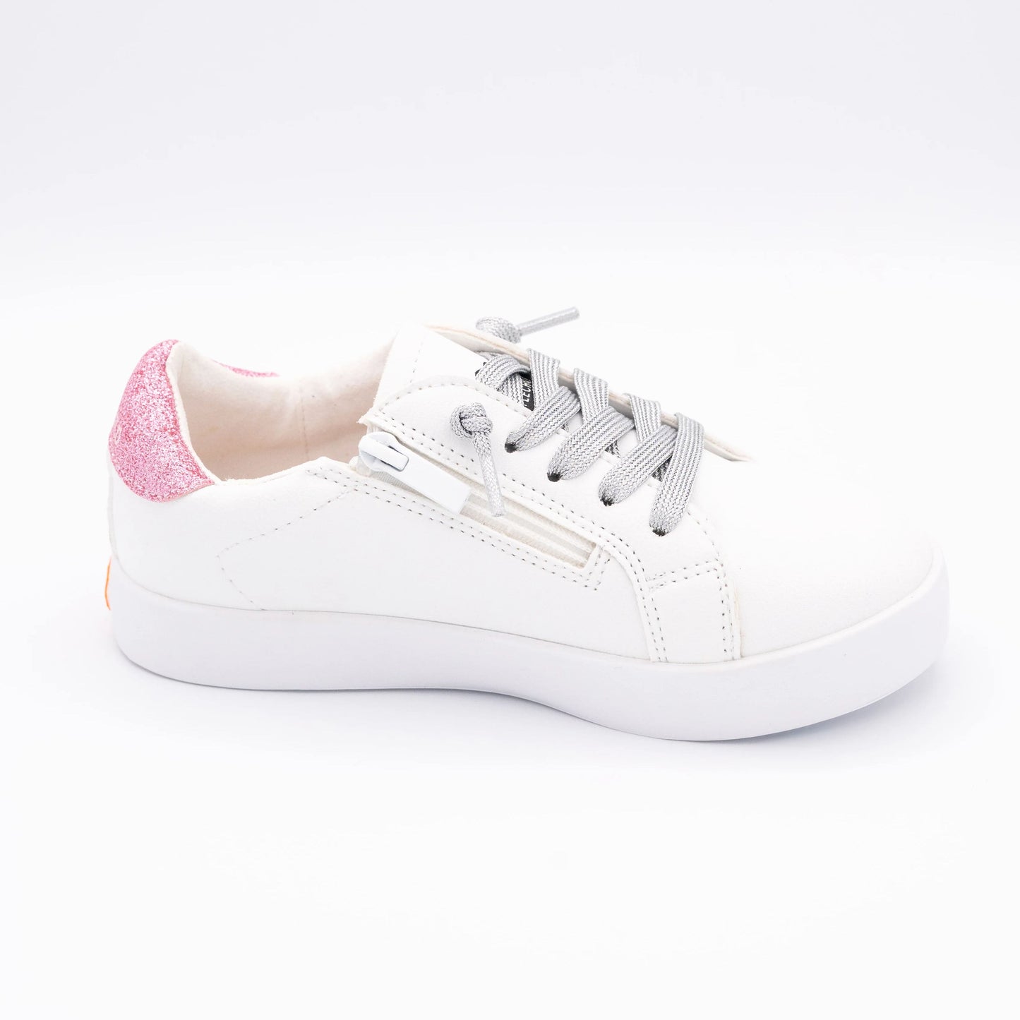 Jaymes Silver Metallic Sneakers for Women - Glam in Comfort